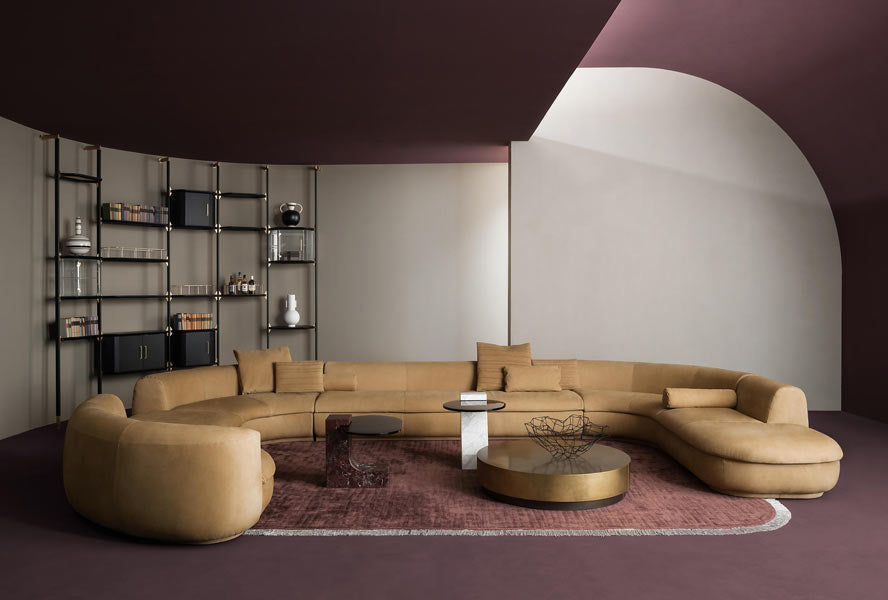Modern ex display designer sofa from italian brand Baxter