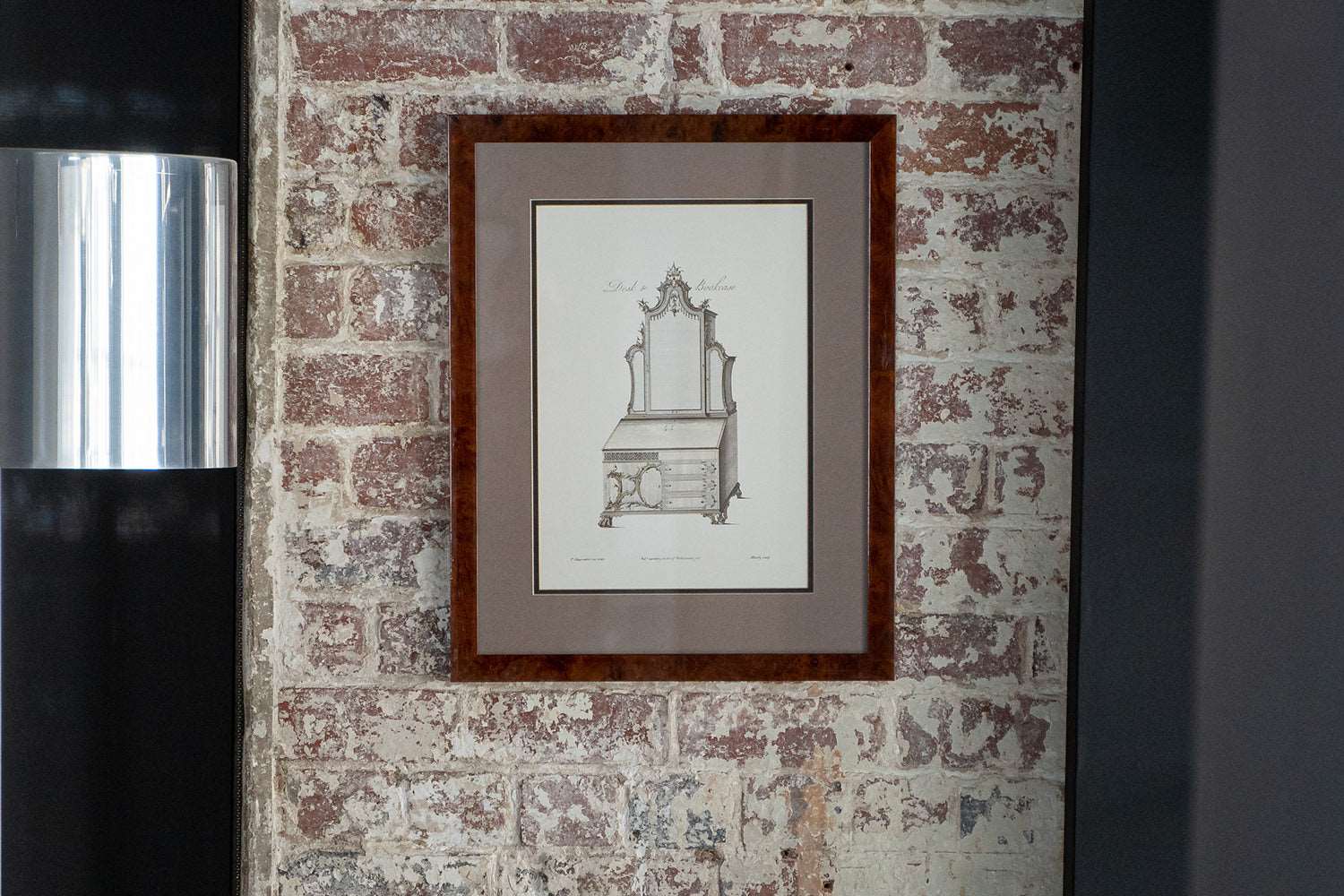 Architectural Print - Desk and Bookcase V4