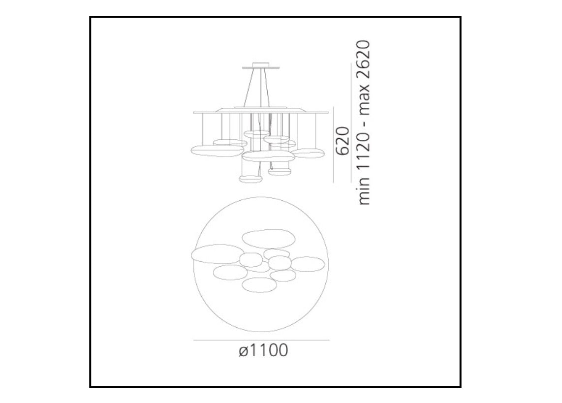 Ex-Display Artemide Mercury LED Suspension Lamp
