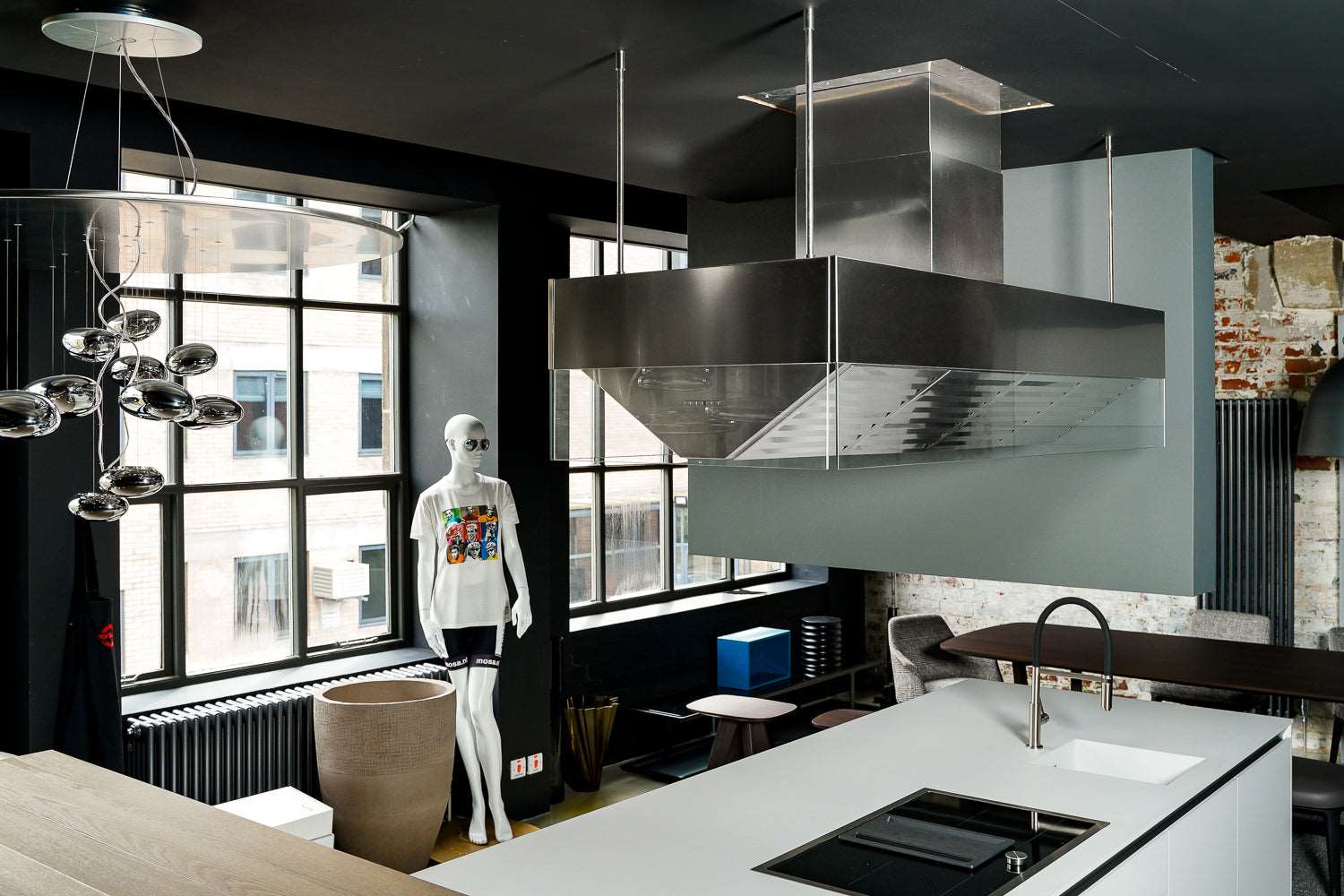 Ex Display Poliform Dual Engine Work Island Hood