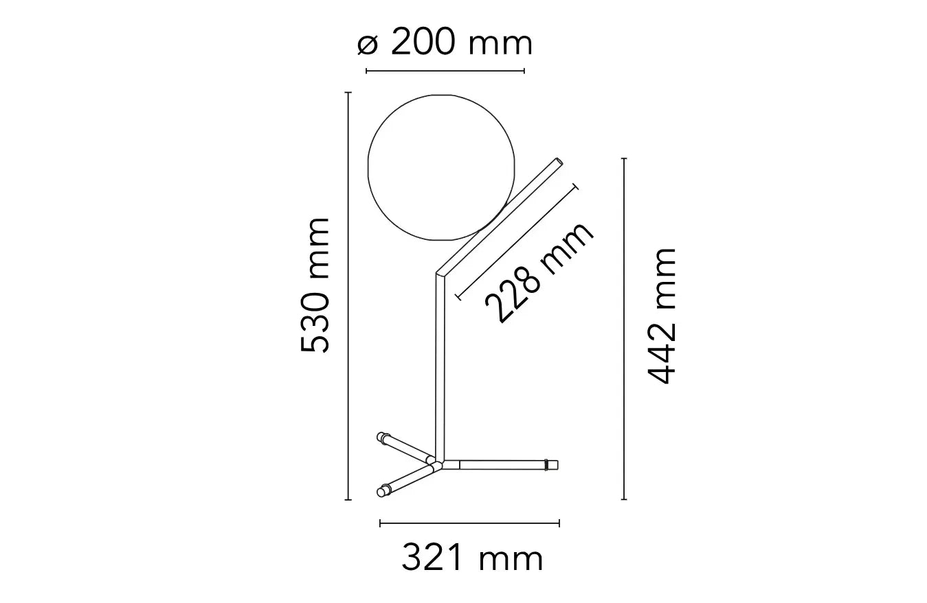 FLOS IC Lights Table 1 High Brass