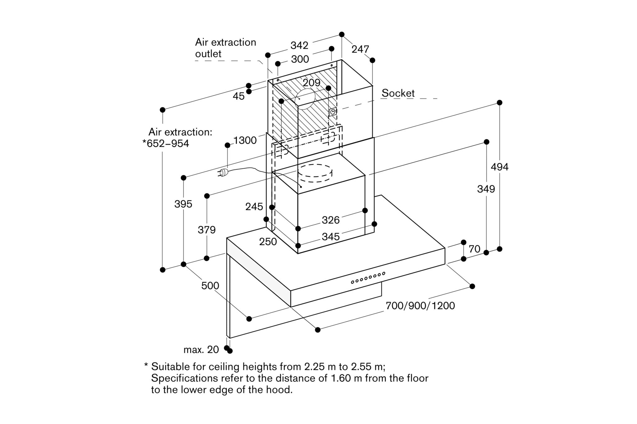 (SOLD) Gaggenau Cooker Hood AW240120