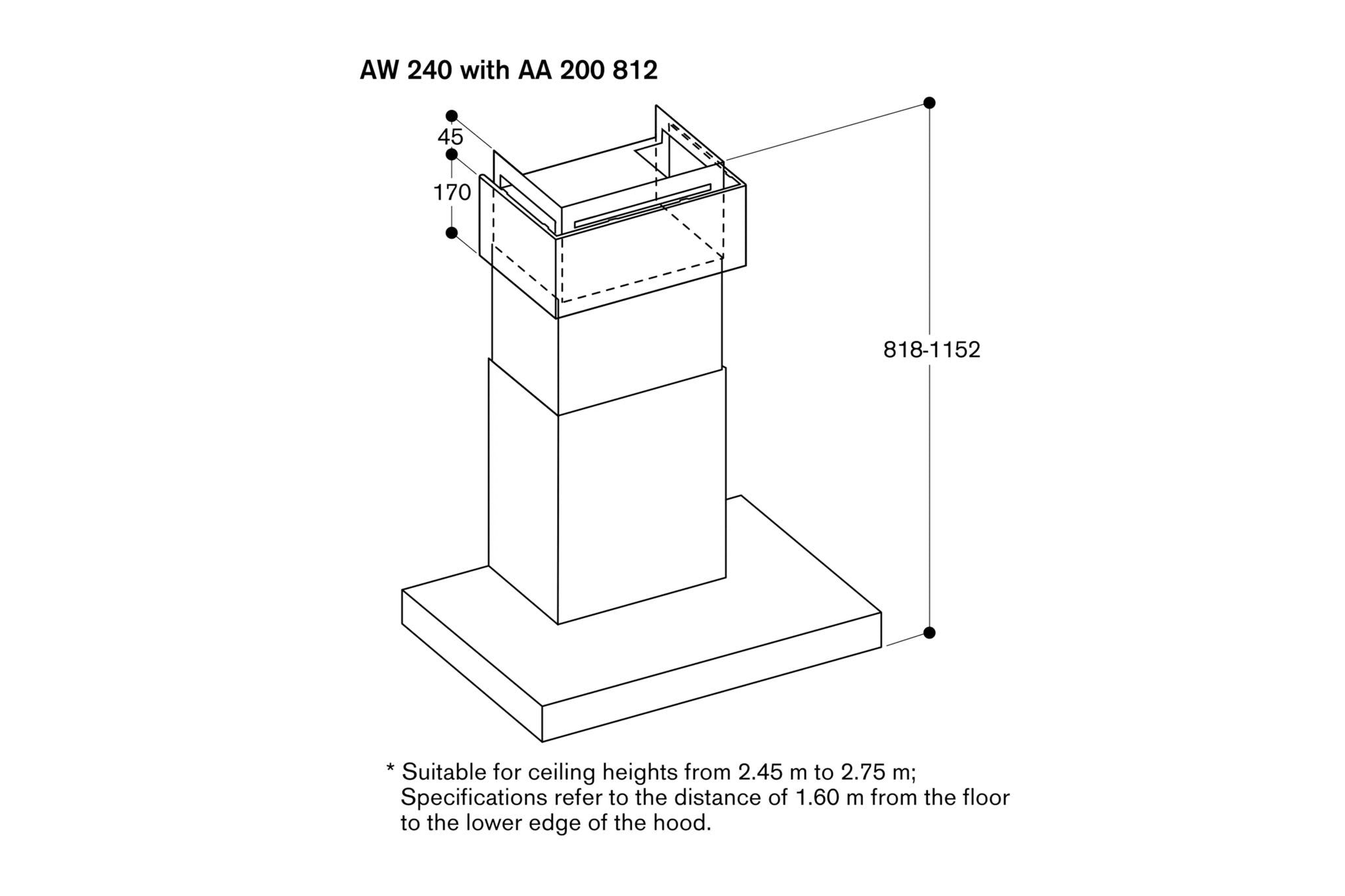 (SOLD) Gaggenau Cooker Hood AW240120