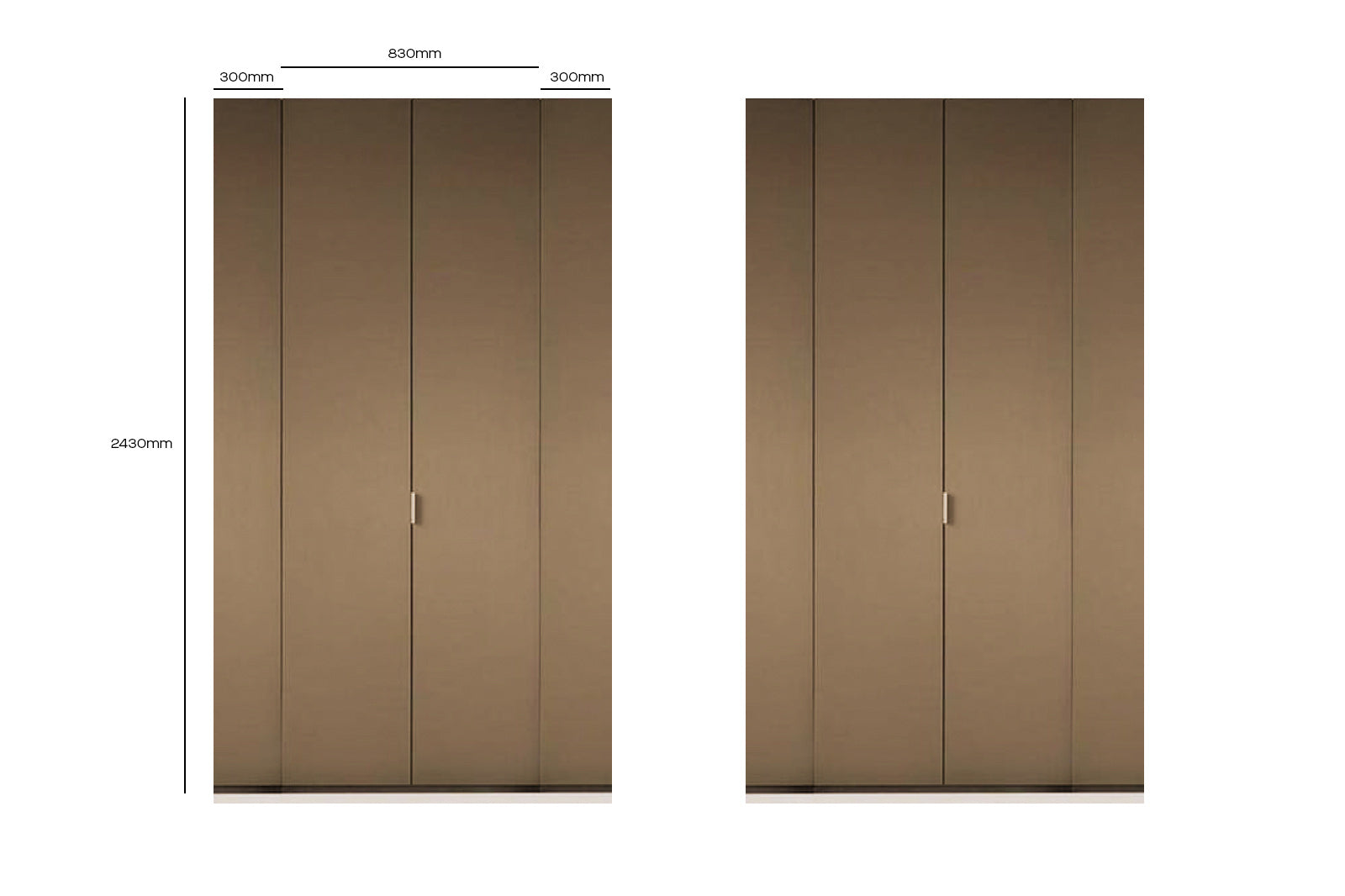 Surplus Poliform Senzafine Wardrobes