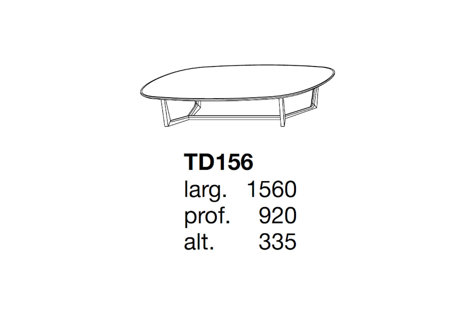 (SOLD) Poliform Tridente Coffee Table