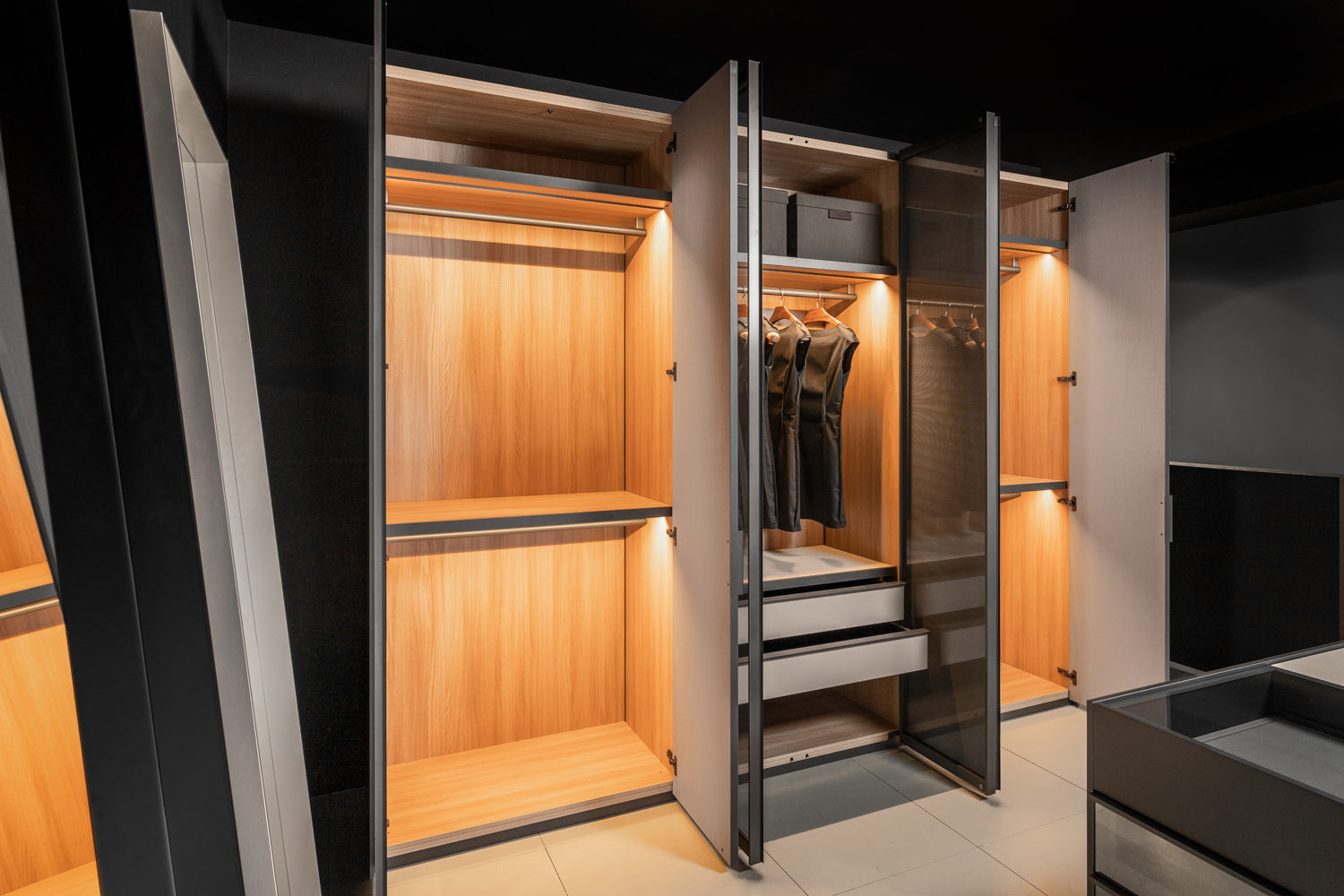 Poliform Set-Up Wardrobes and Island