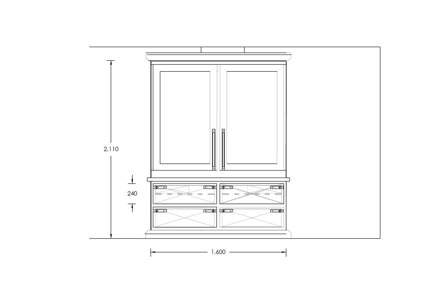'Brompton' Kitchen with Larder
