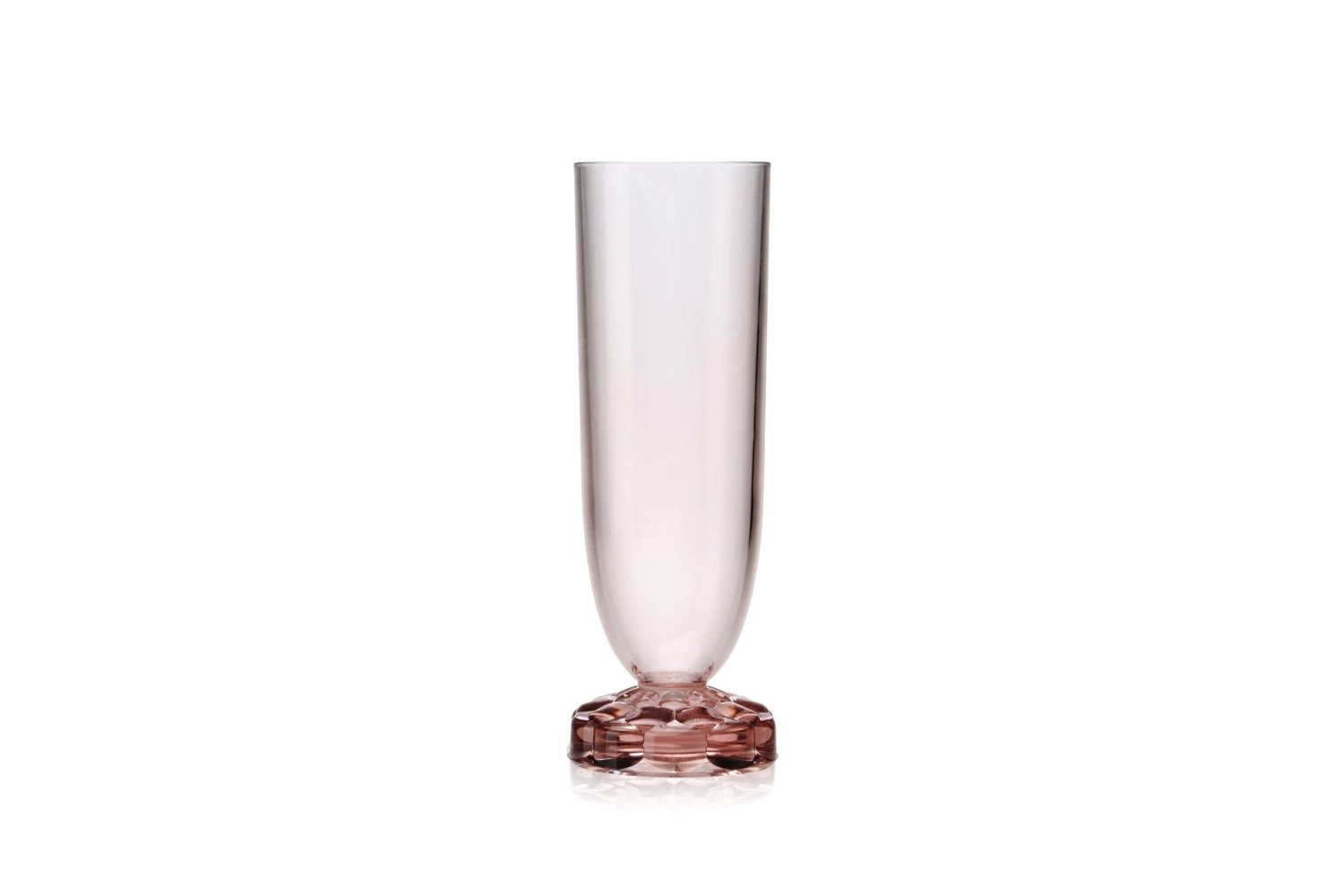 Kartell Jellies Family 4 x Champagne Flutes Pink