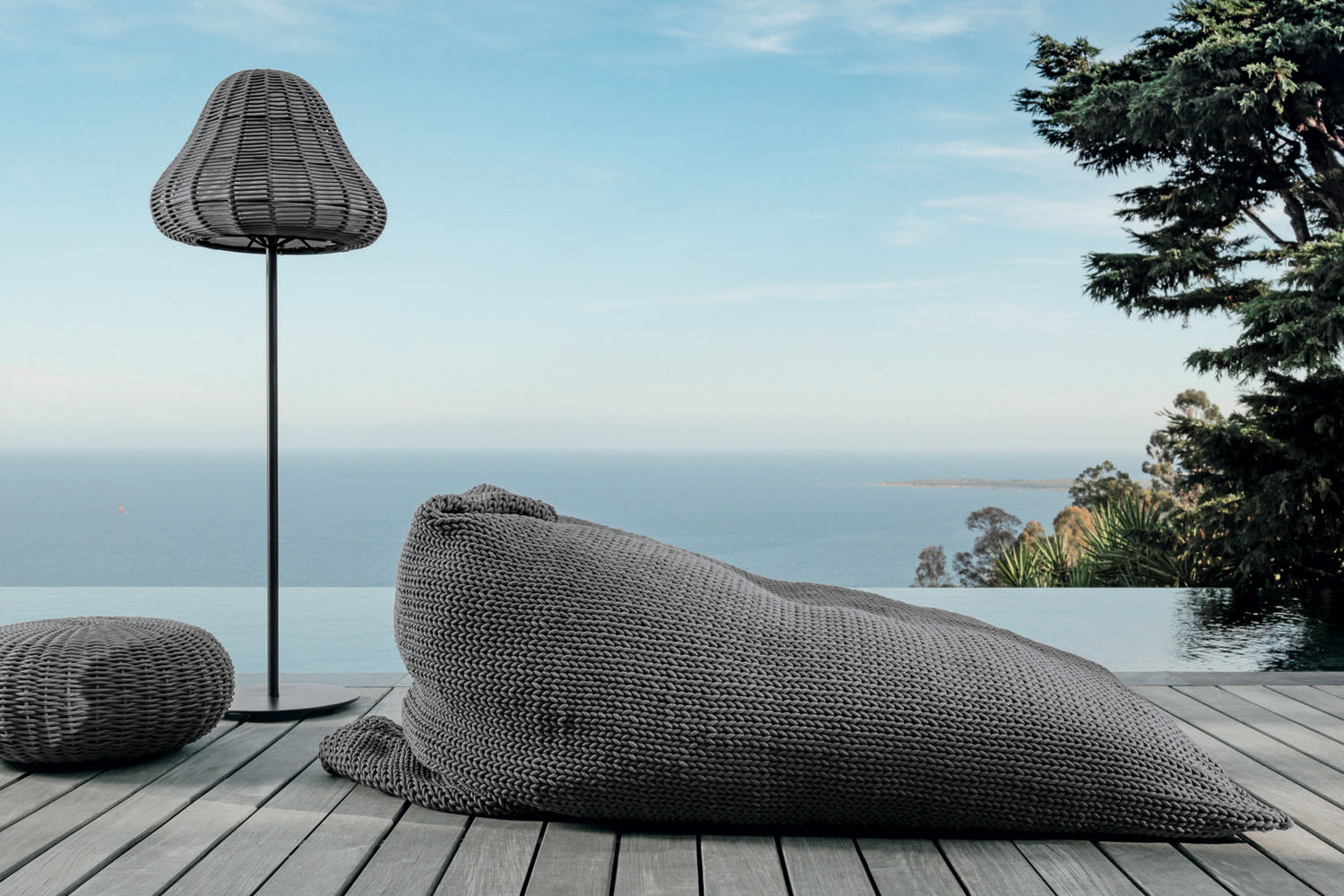 Talenti Jackie Bean Bag - Dark Grey