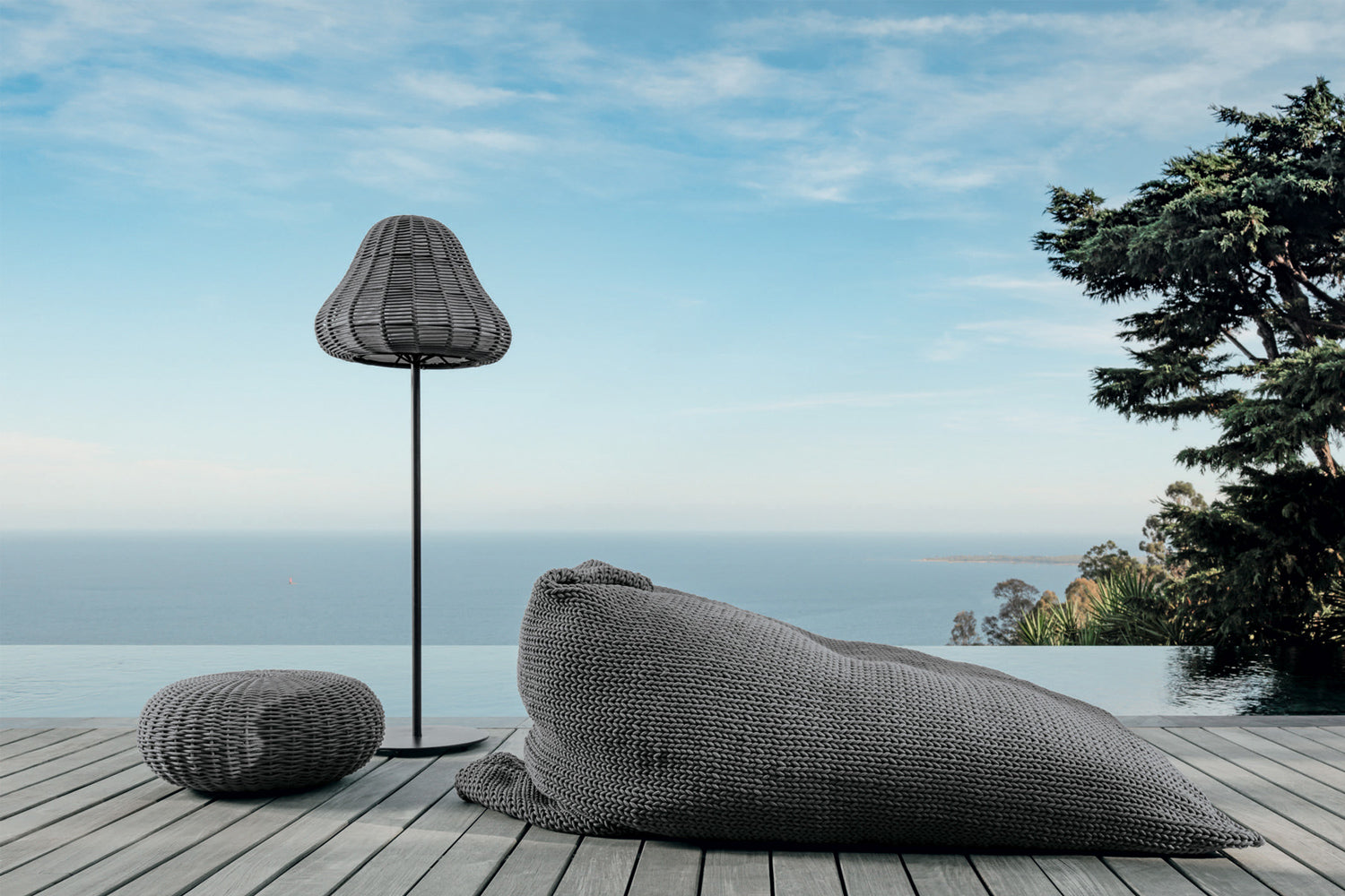 Talenti Jackie Floor Lamp - Graphite/Dark Grey