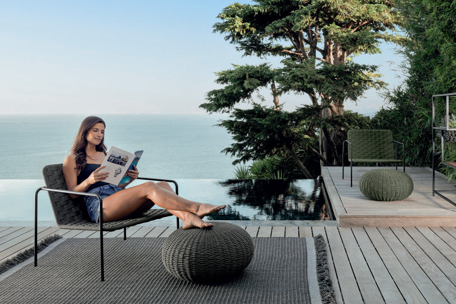 Talenti Jackie Pouf Big - Dark Grey