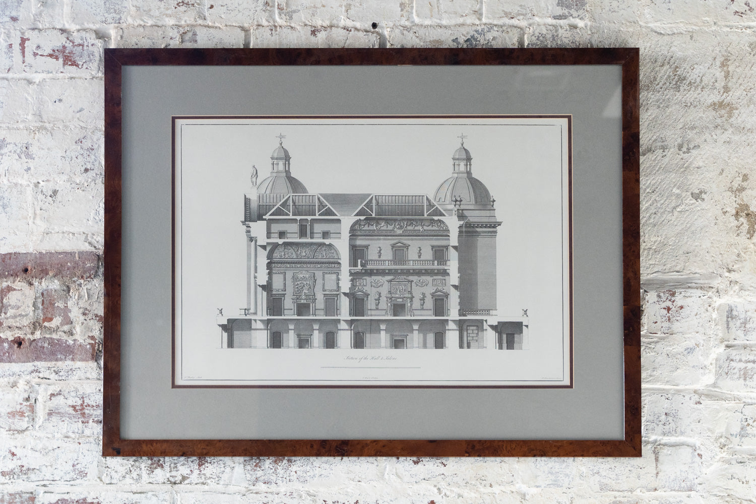 Ripley Architect 'Section of the Hall & Salone'