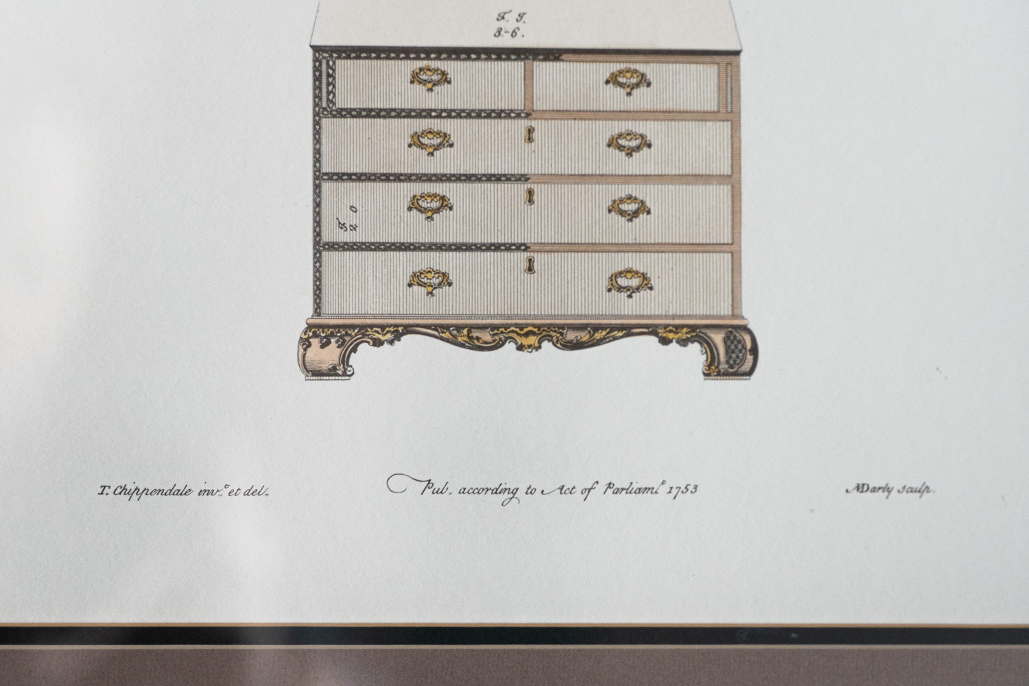 Architectural Print - Desk and Bookcase V1
