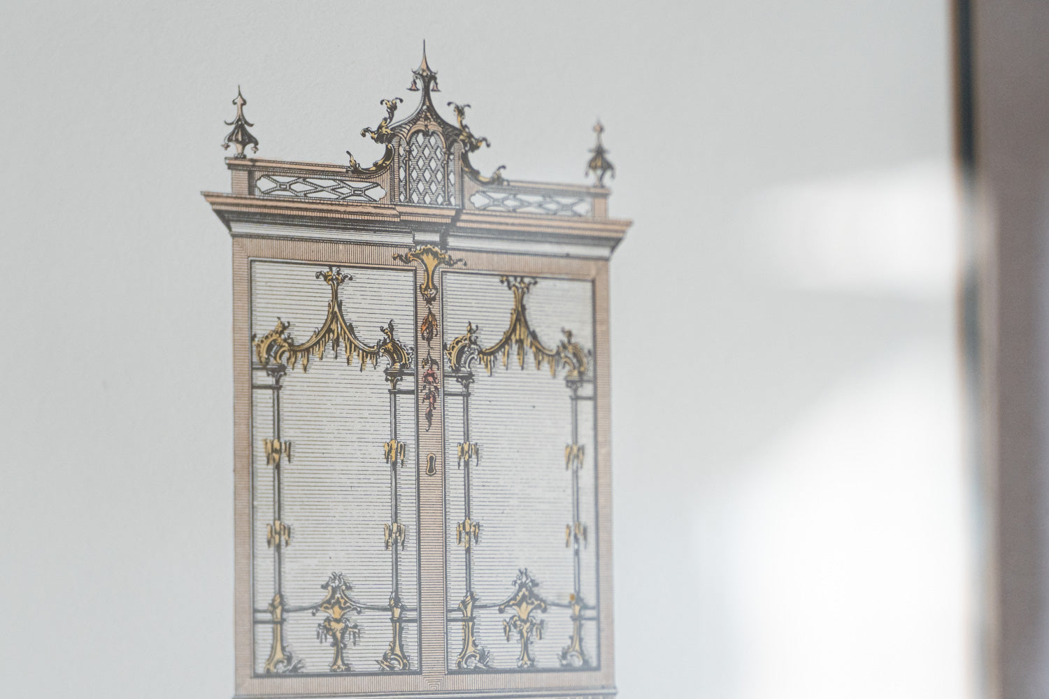 Architectural Print - Desk and Bookcase V1