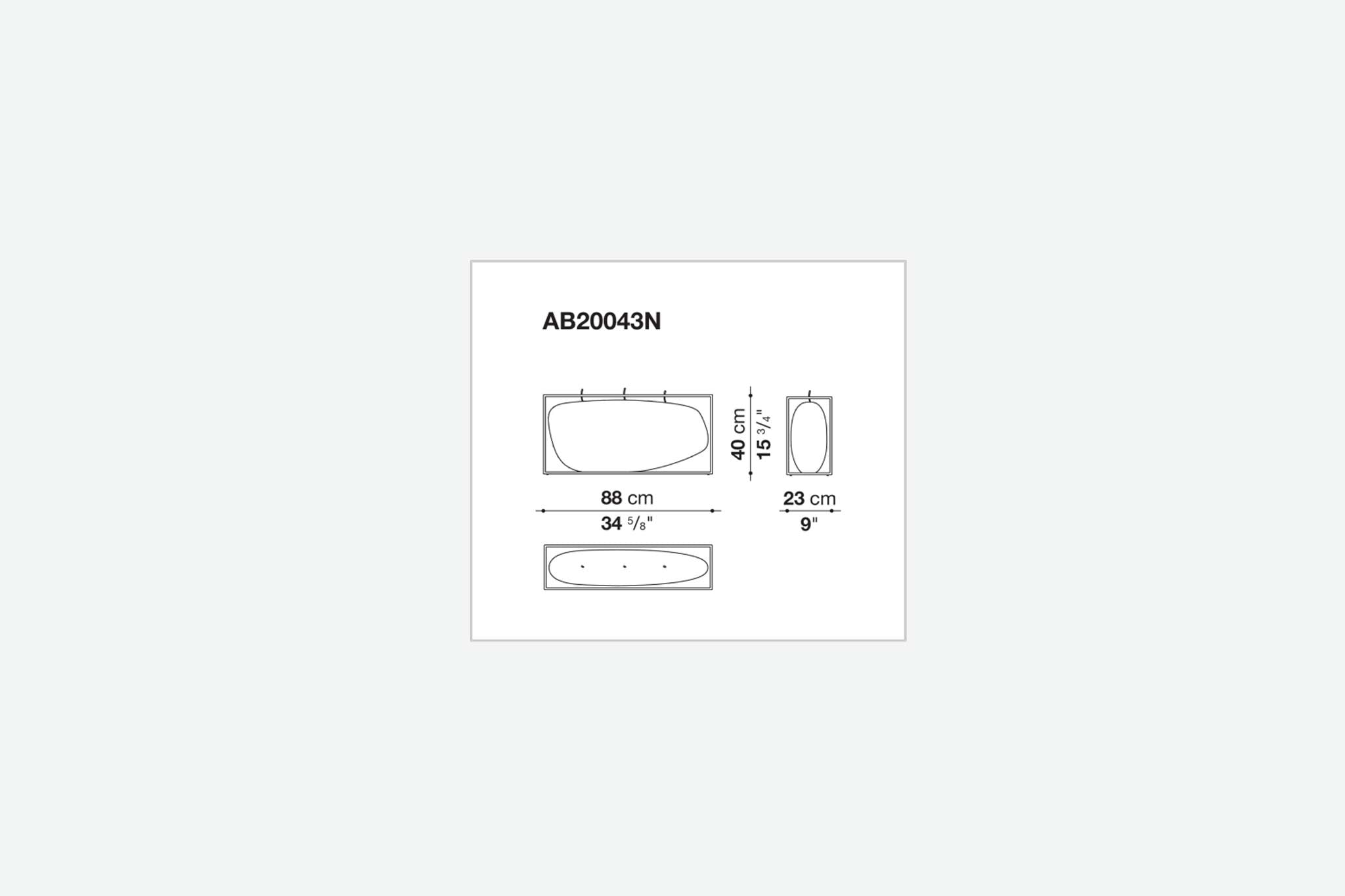 B&B Italia Overscale Flames Horizontal Black