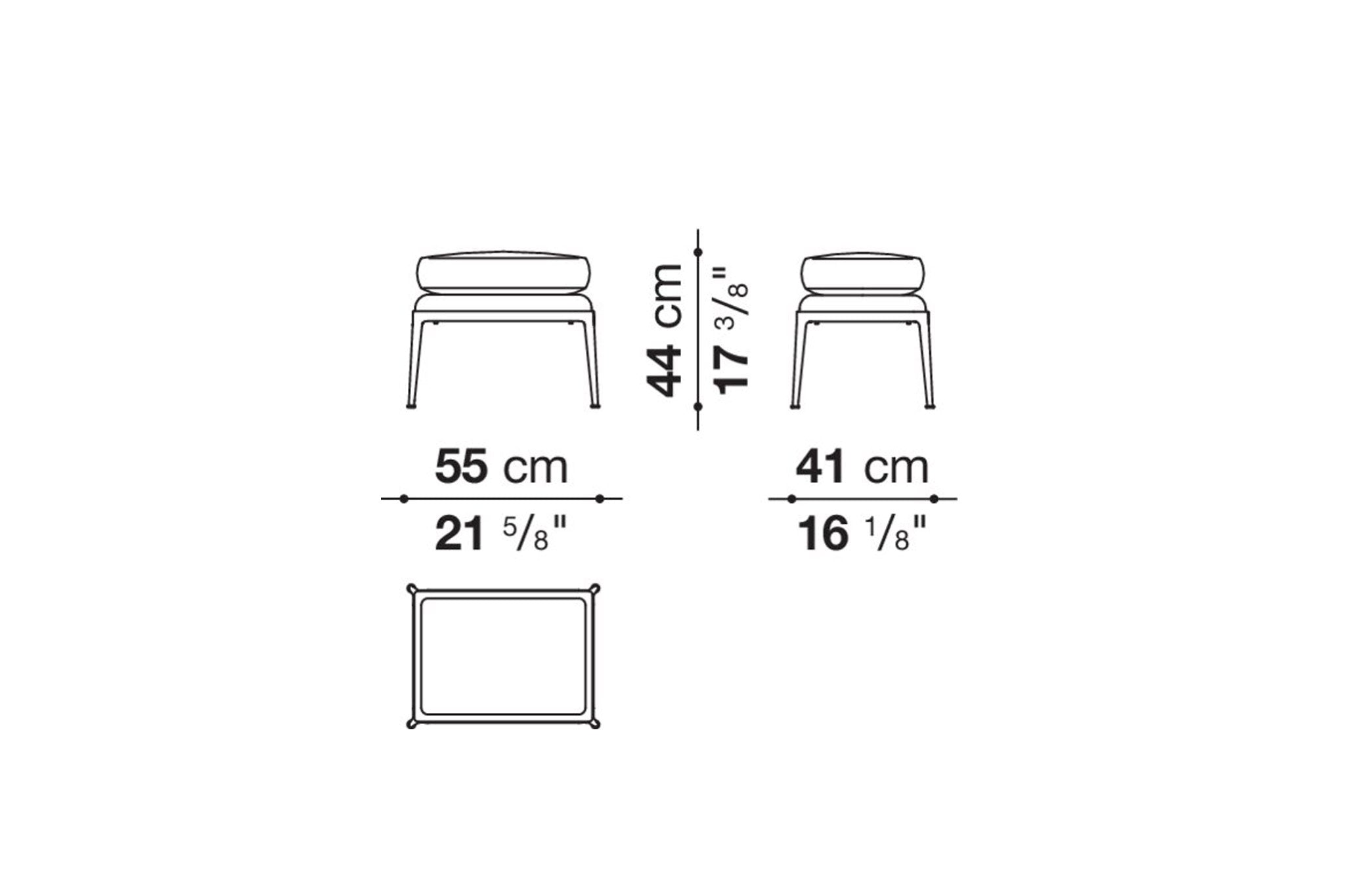 B&B Italia Mirto Indoor Ottoman