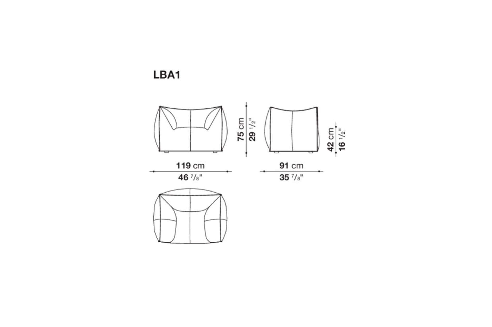 B&B Italia Le Bambole Amchair