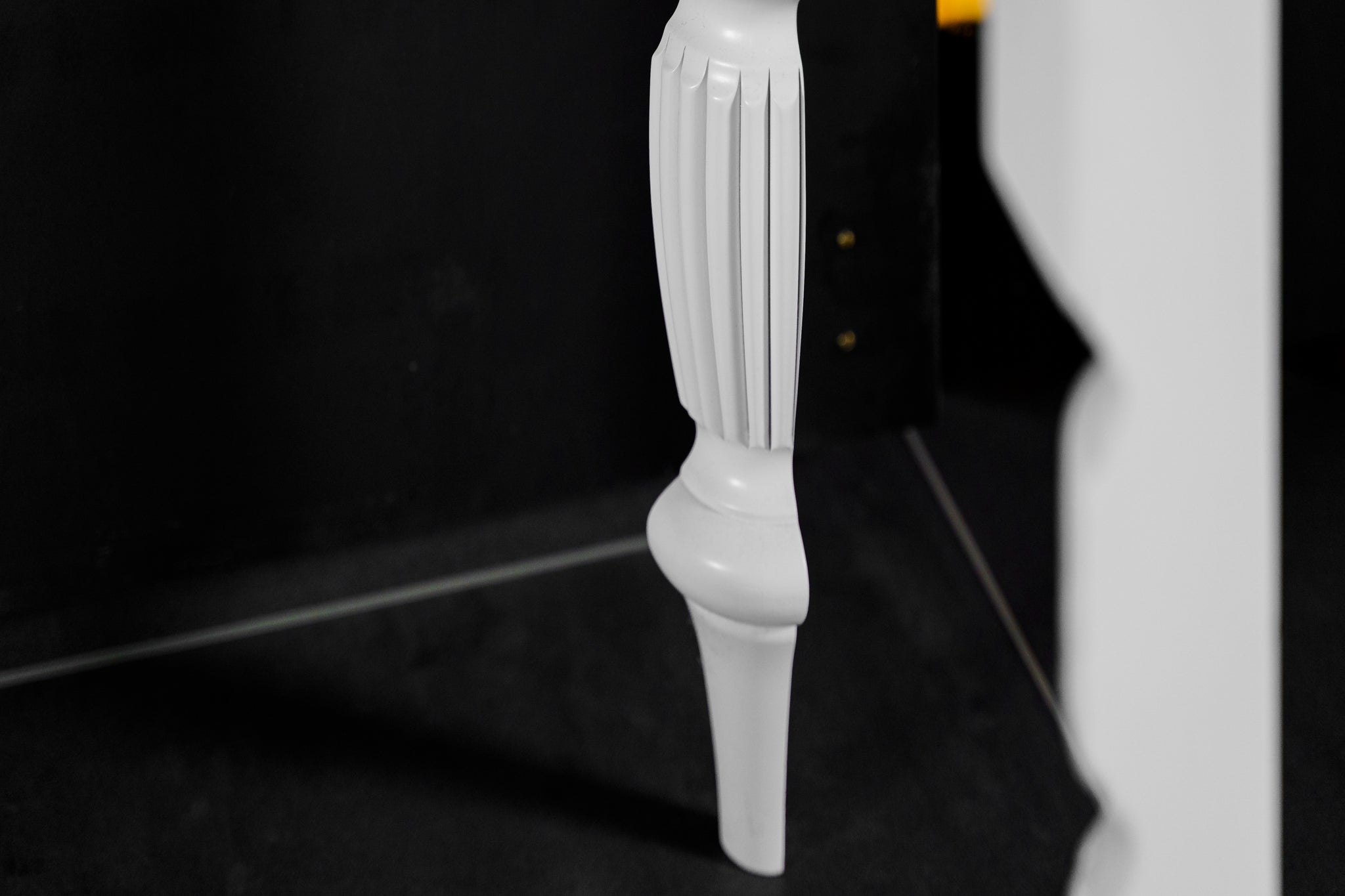 AndyG Console Table with Purple Glass Top