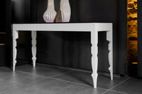 AndyG Console Table with Purple Glass Top