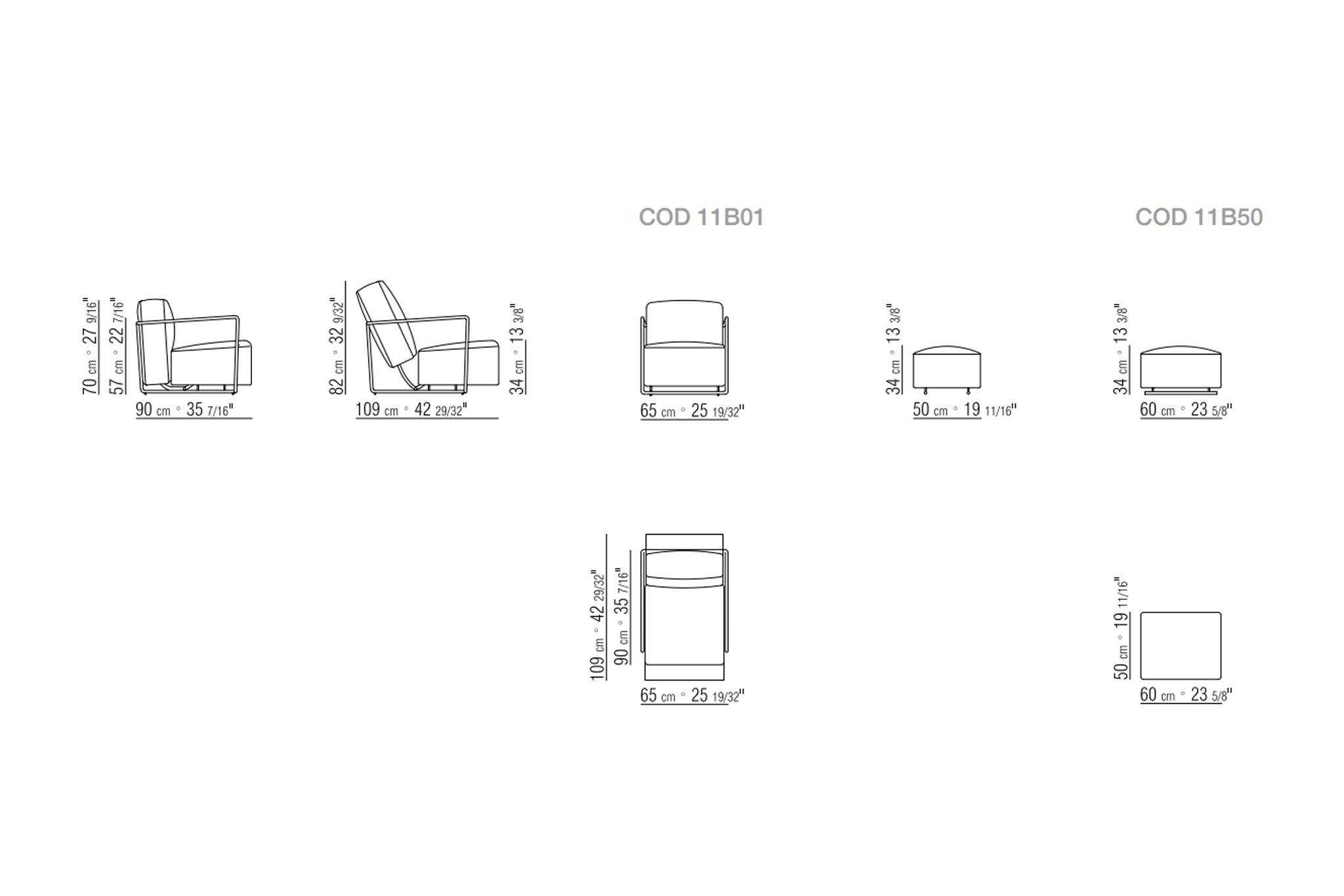 Flexform A.B.C Reclining Armchair with Footstool