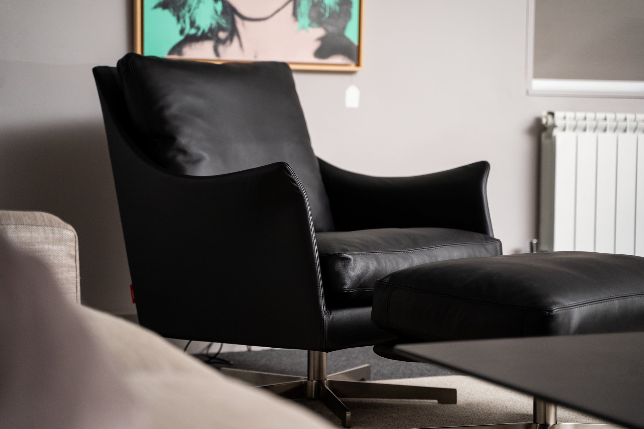 Flexform Boss Armchair with Footstool