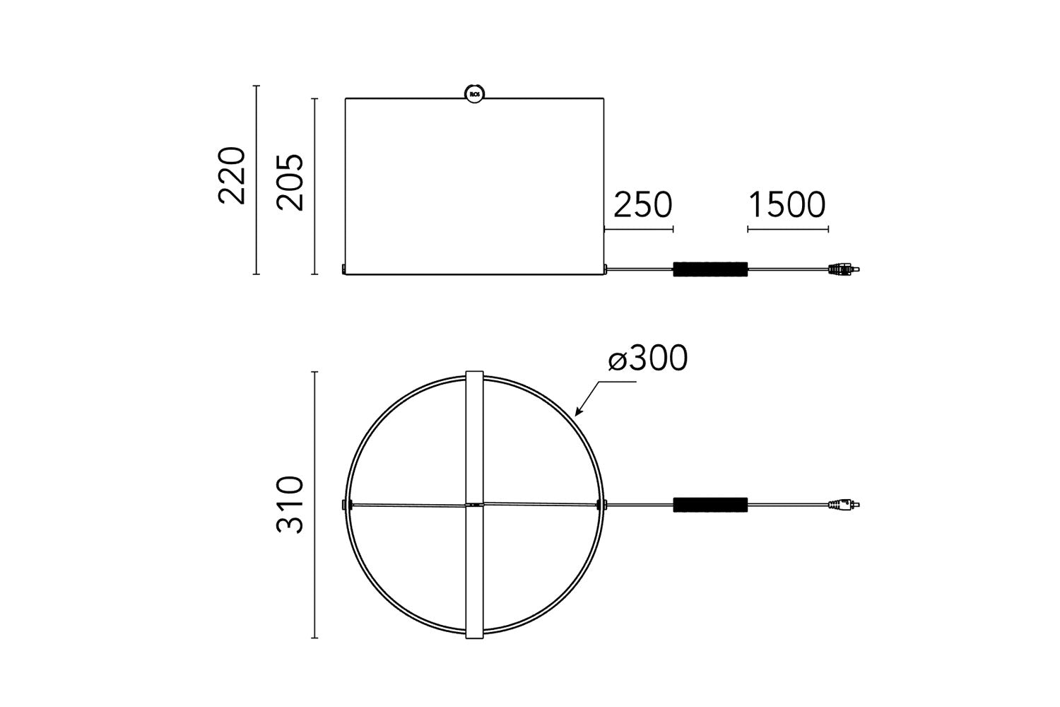 FLOS To-Tie T3 Anodized Aluminium