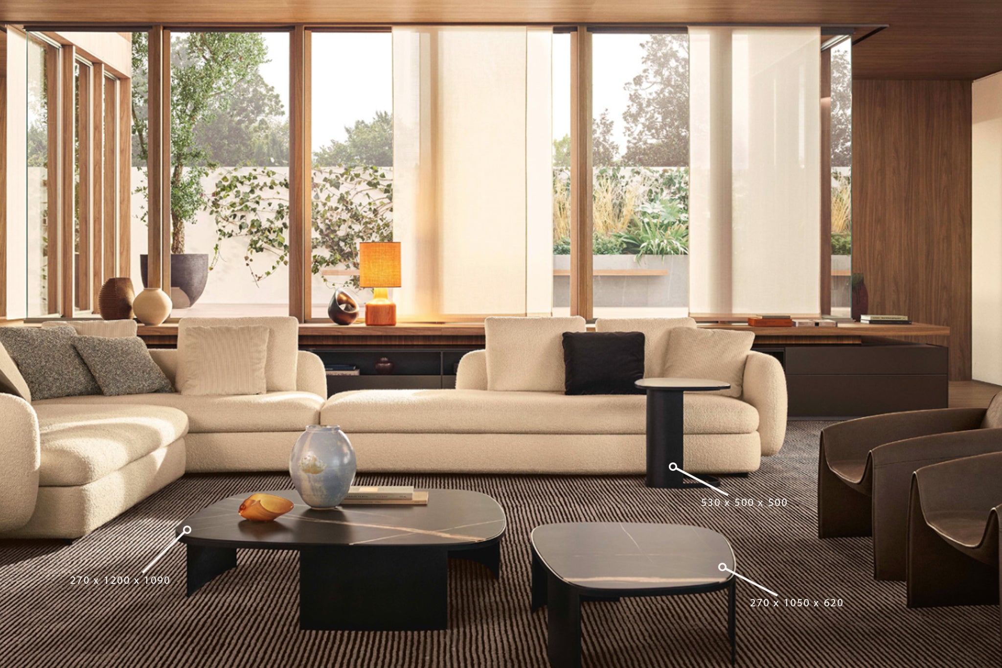 (SOLD) Poliform Koishi Coffee Table Large