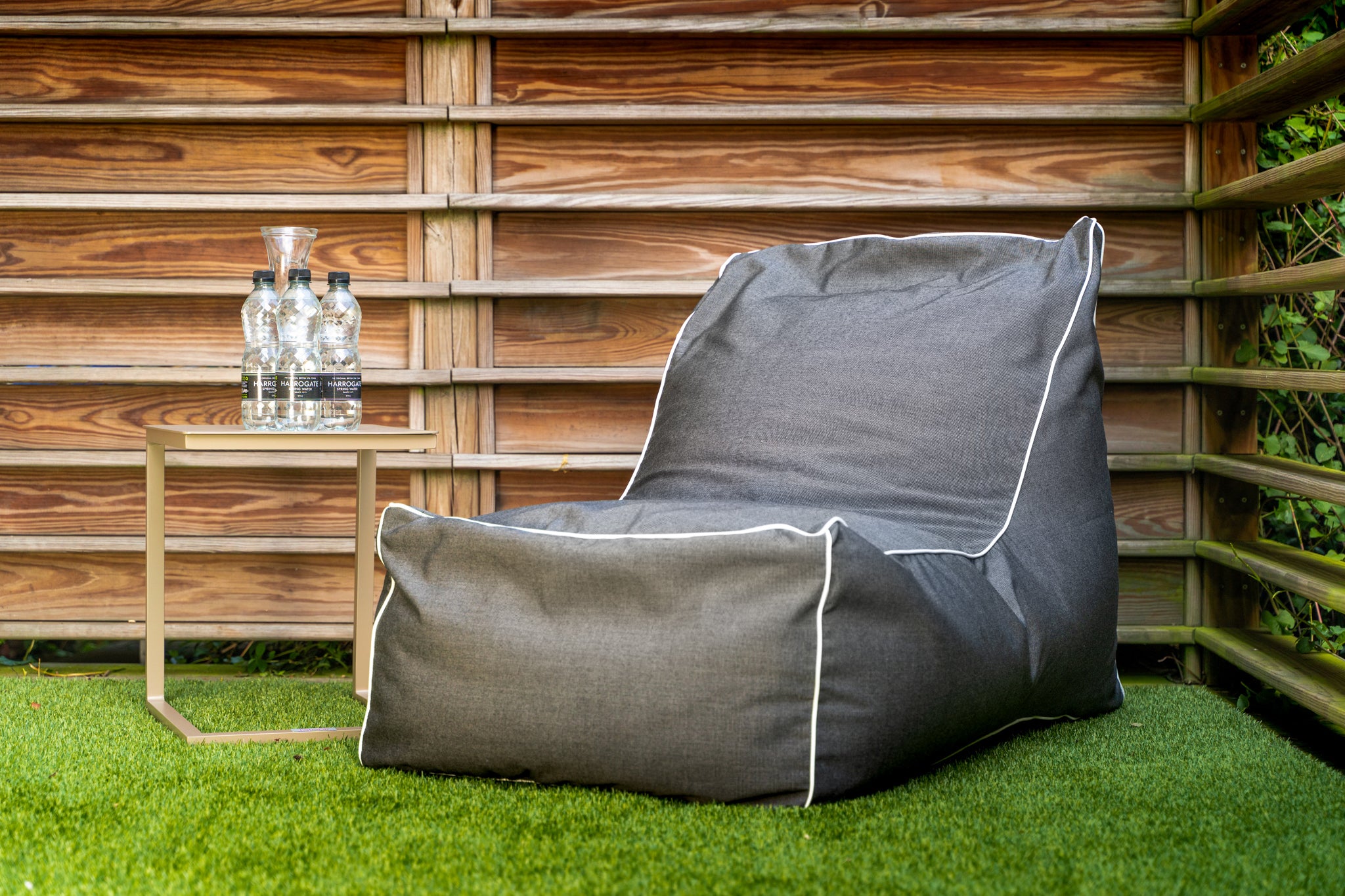 Talenti Scacco Living Armchair Grey/White Pipe