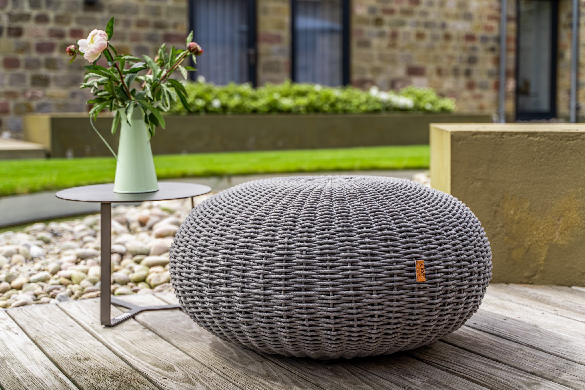 Talenti Jackie Pouf Big - Dark Grey