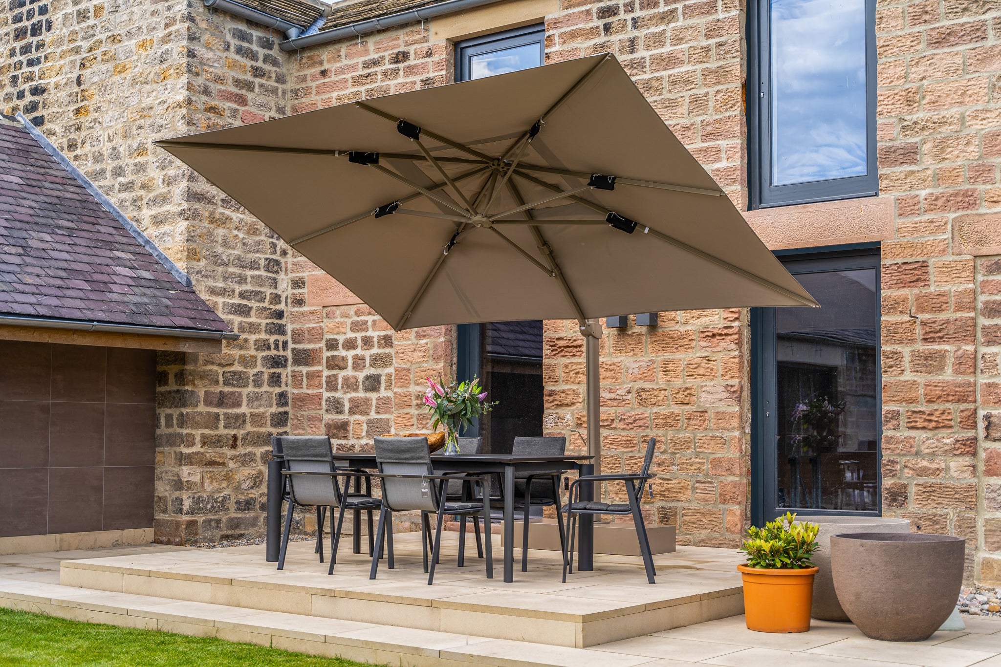 Ex-Display Talenti Athena Parasol 3x4 Dove