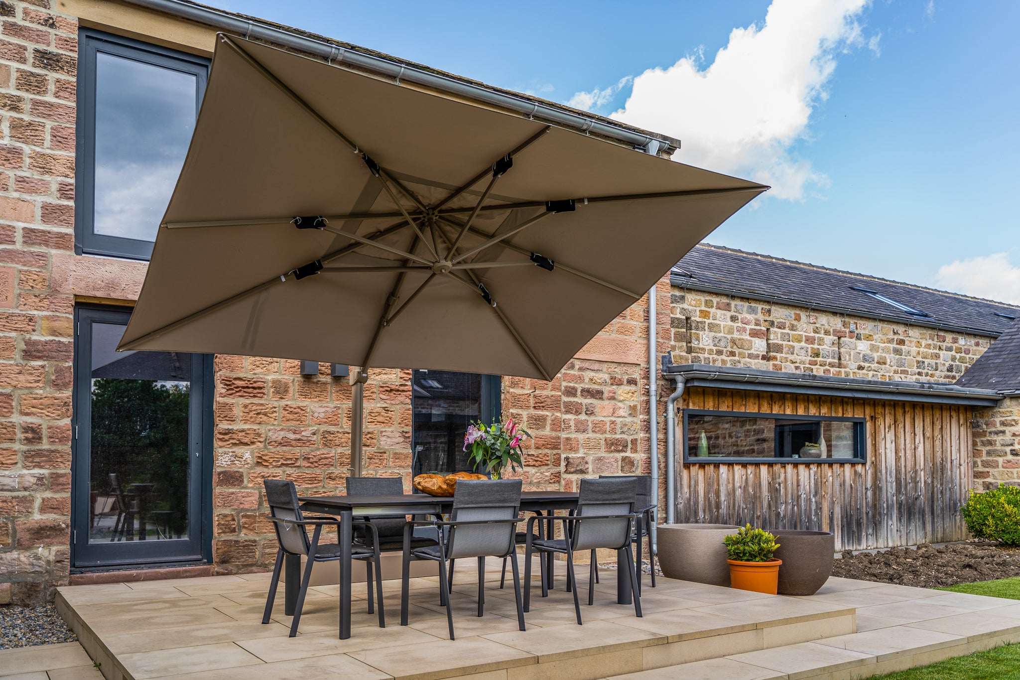 Ex-Display Talenti Athena Parasol 3x4 Dove